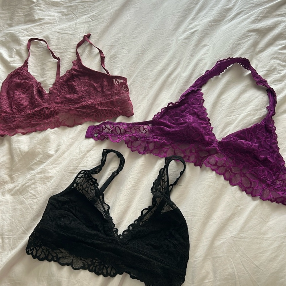 PINK Bundle of 3 Bralettes